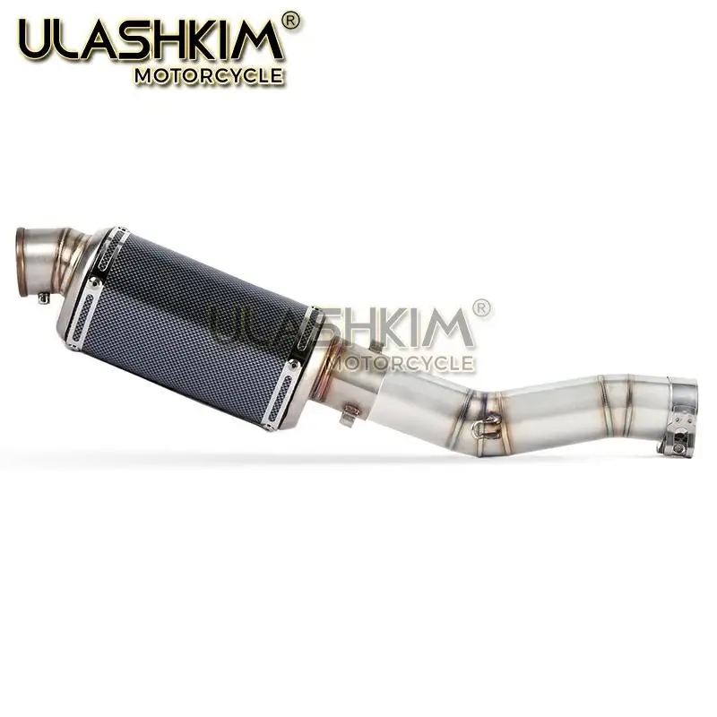 Мотоцикл Полная выхлопная средняя труба без шнуровки для Suzuki GSXR600 Gsxr700 Gsxr750 K7 GSX R700