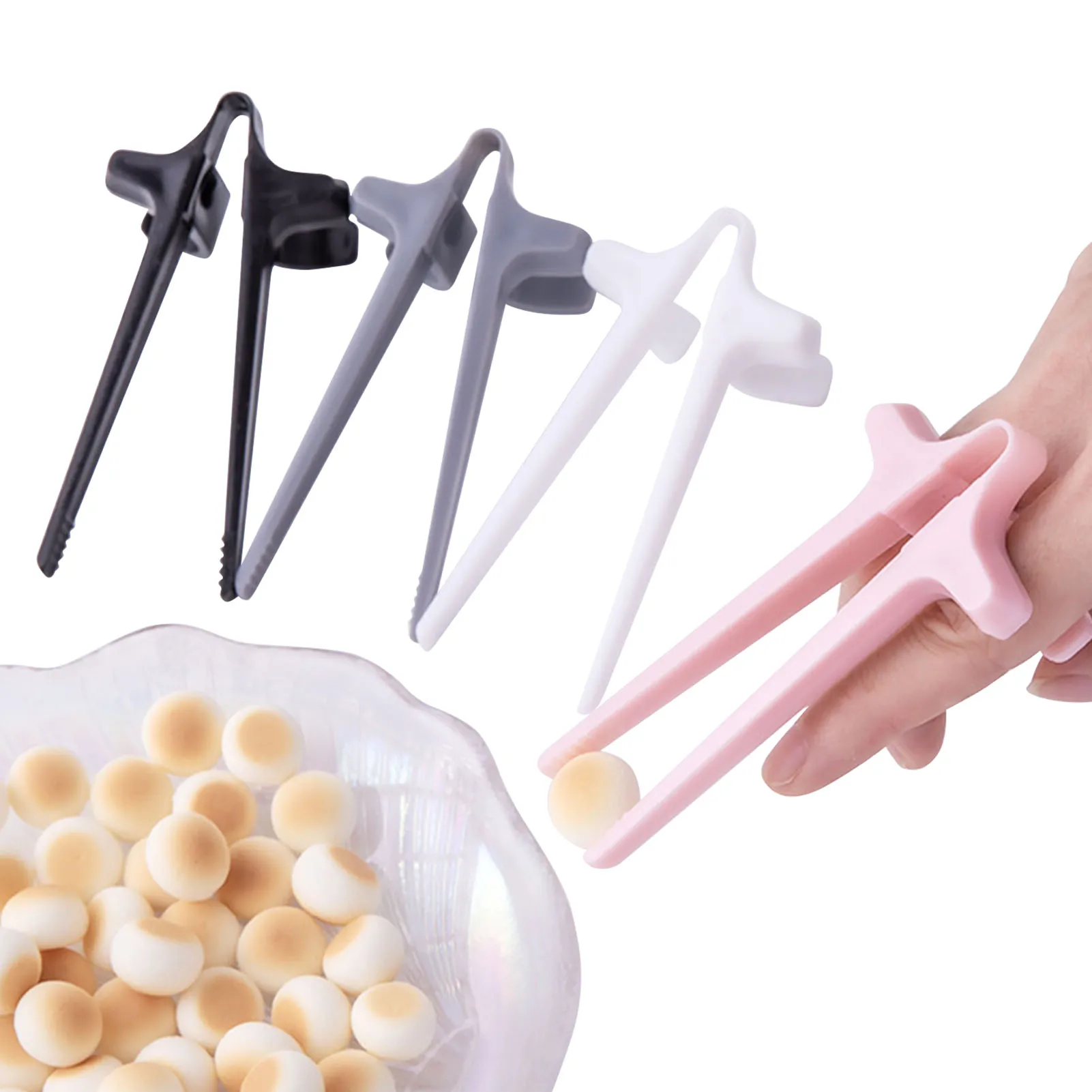

Play Game Finger Chopsticks Holder Not Dirty Hand Chopstick Portable Snack Clamp Clips For Gamers Office Lazy Tool Beautifully