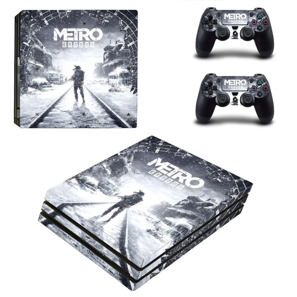 Наклейки Metro Exodus PS4 Pro s Play station 4 наклейки для PlayStation скины консоли и контроллера