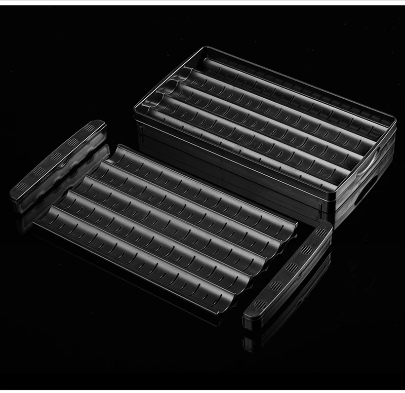 Jifeng portátil metal goma forrado com humidor