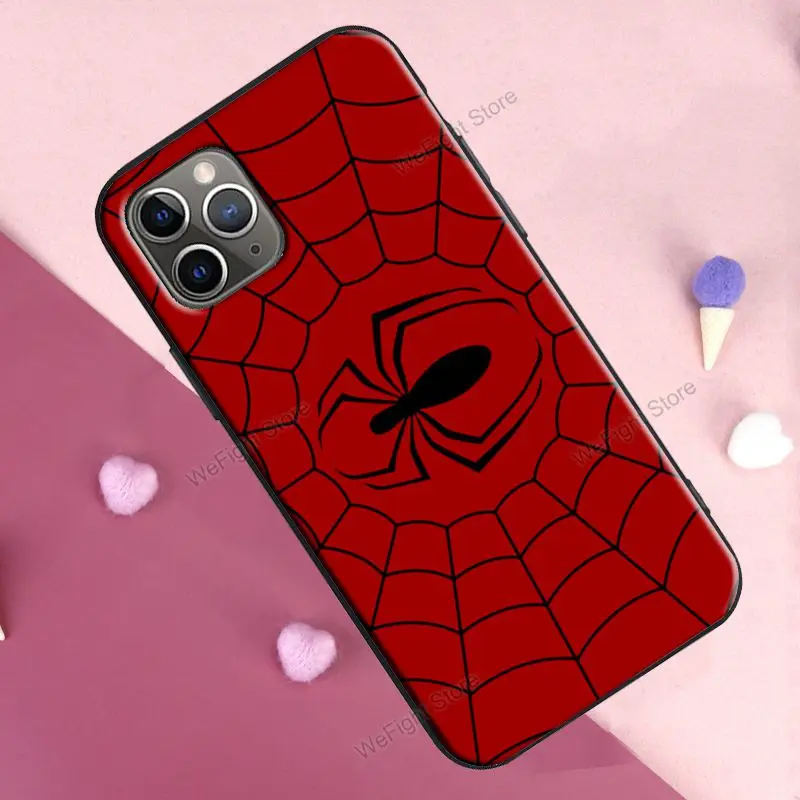 Чехол Spider Web для iPhone 12 mini 11 Pro Max XR X XS 6S 7 8 Plus SE 2020|Бамперы| |