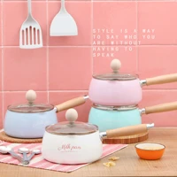 kitchen pot 16 cm mini milk pans christmas gift chocolate milk soup no stick cooking pot general use for gas induction cooker