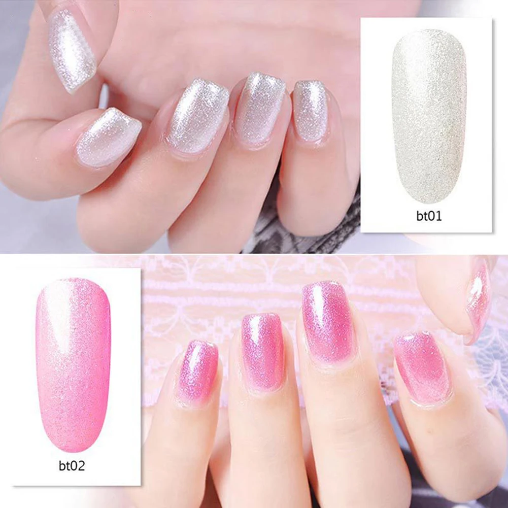 1Pc Glitter Gel Polish Soak Off UV LED Nail Art Varnish Shining Long Lasting Base Suitable to apply on UV gel nails, acrylic