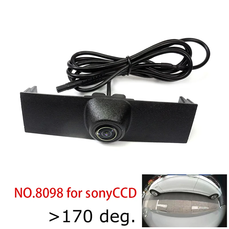 8098Sonyccd fisheye Закрытая Автомобильная Передняя камера с логотипом CCD HD 180deg для VW Volkswagen SPORTSVAN TOUAREG 2013 - Название цвета: 8098Sonyccd fisheye