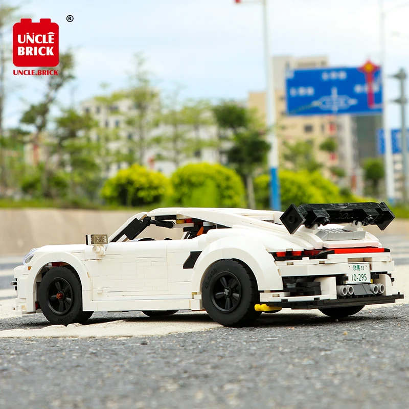 Новинка белый модифицированный Супер спортивный автомобиль в стиле ретро модель