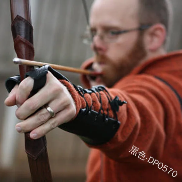 Высокое качество средневековый стиль Новинка В стиле ретро Кожаные перчатки из