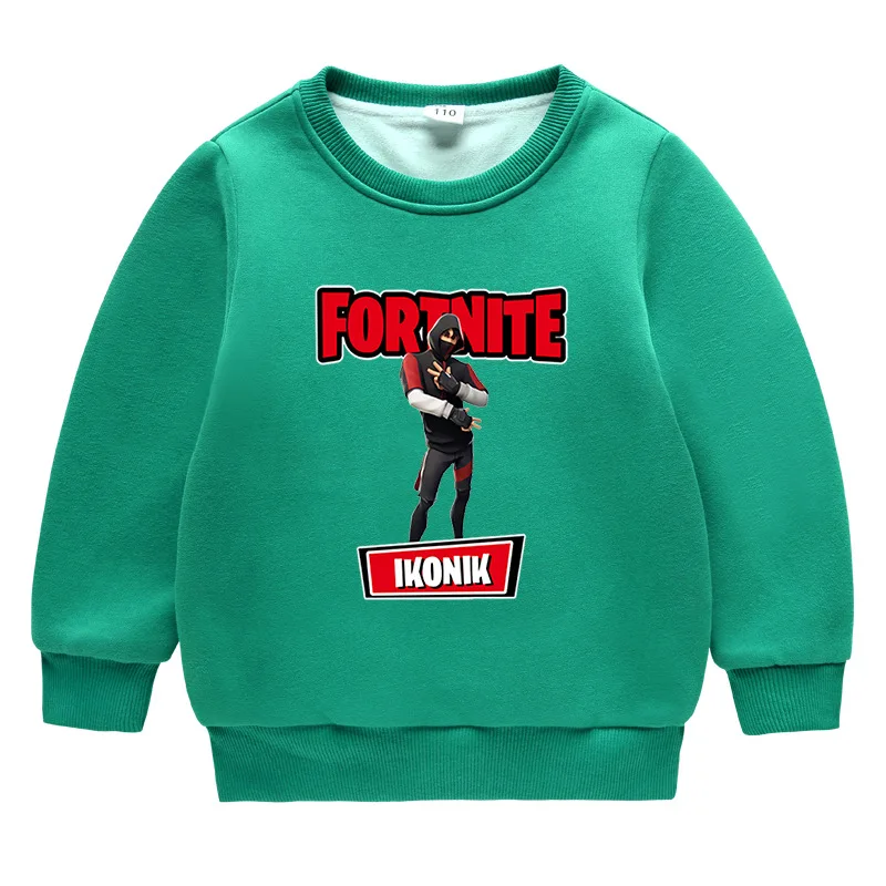 Детские толстовки Fortnites для мальчиков и девочек футболки с длинными рукавами из