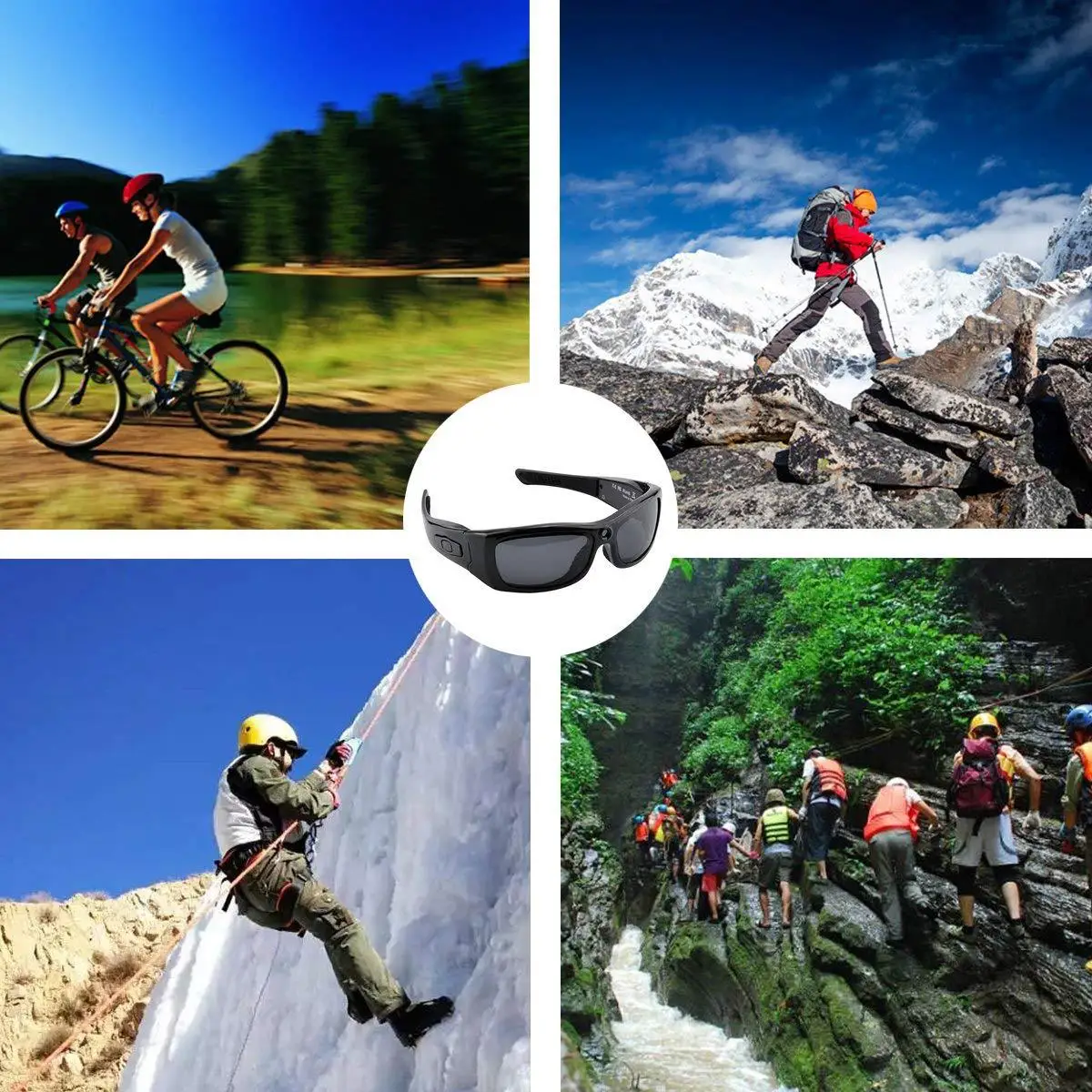 구매 미니 캠코더 스마트 안경 스포츠 카메라 HD1080P 카메라 블루투스 음악 선글라스 운전 레코더 안경 다기능