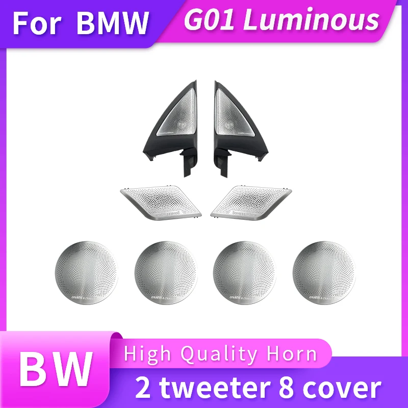 

For BM W X3 G01 3 Series High Quality Door Panel Loundspeakers Trim BW LED Horns Speakers Luminous Cover Kit LED Speaker Cover