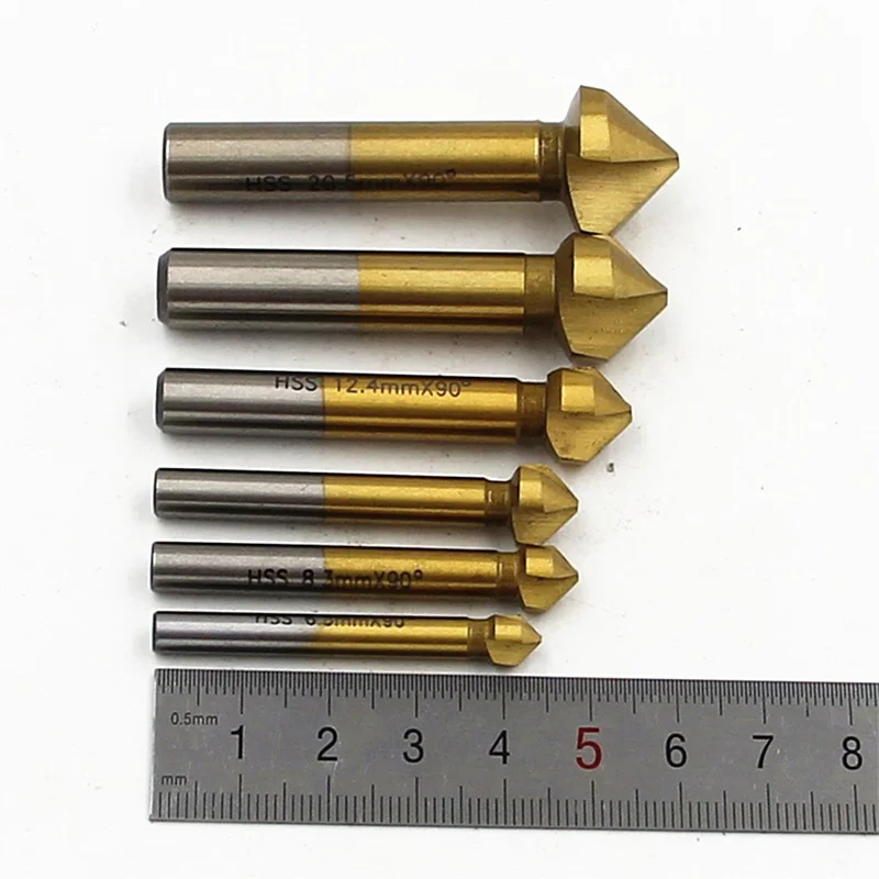 6 шт./комплект фаска с тремя лезвиями|Сверла| |