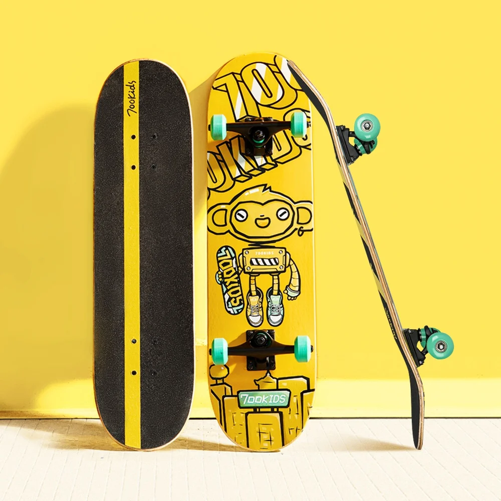 

700 Kids Professional Double Kick Maple Kids Skateboards for Beginners