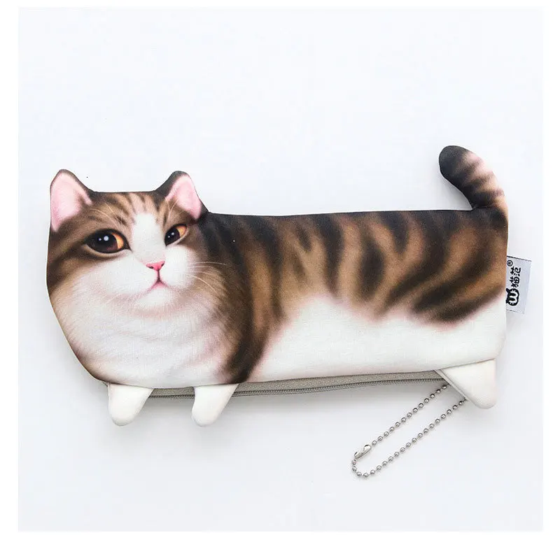 Школьный офисный карандаш, чехлы Kawaii, милый кот, мультяшная коробка для ручки, сумка, школьные принадлежности, канцелярские принадлежности, сумка для хранения 05169
