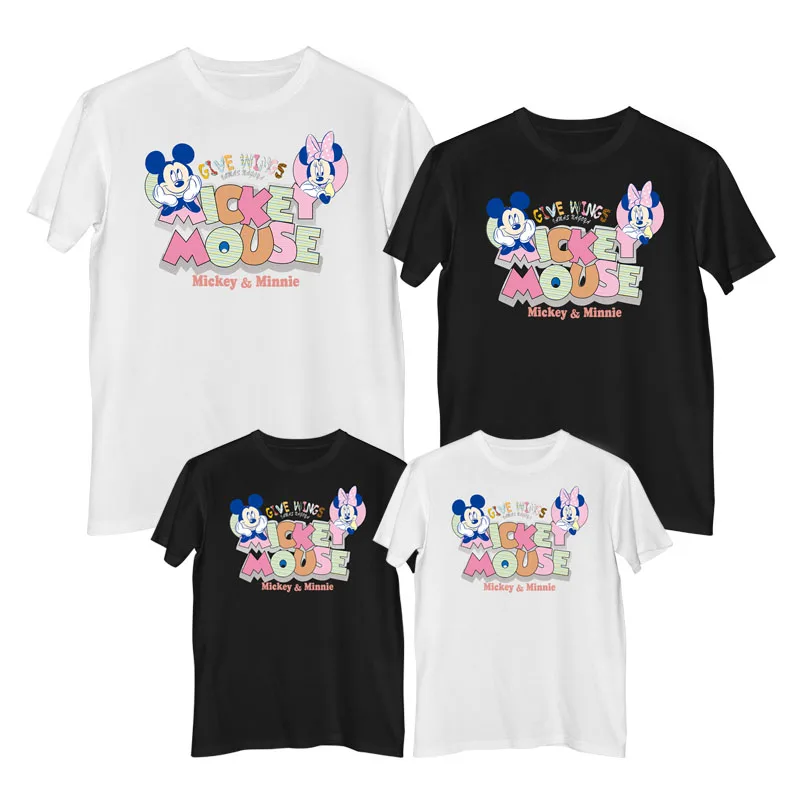 Микки Маус Минни футболка летние удобные 100% хлопок модная женская 2021 детская