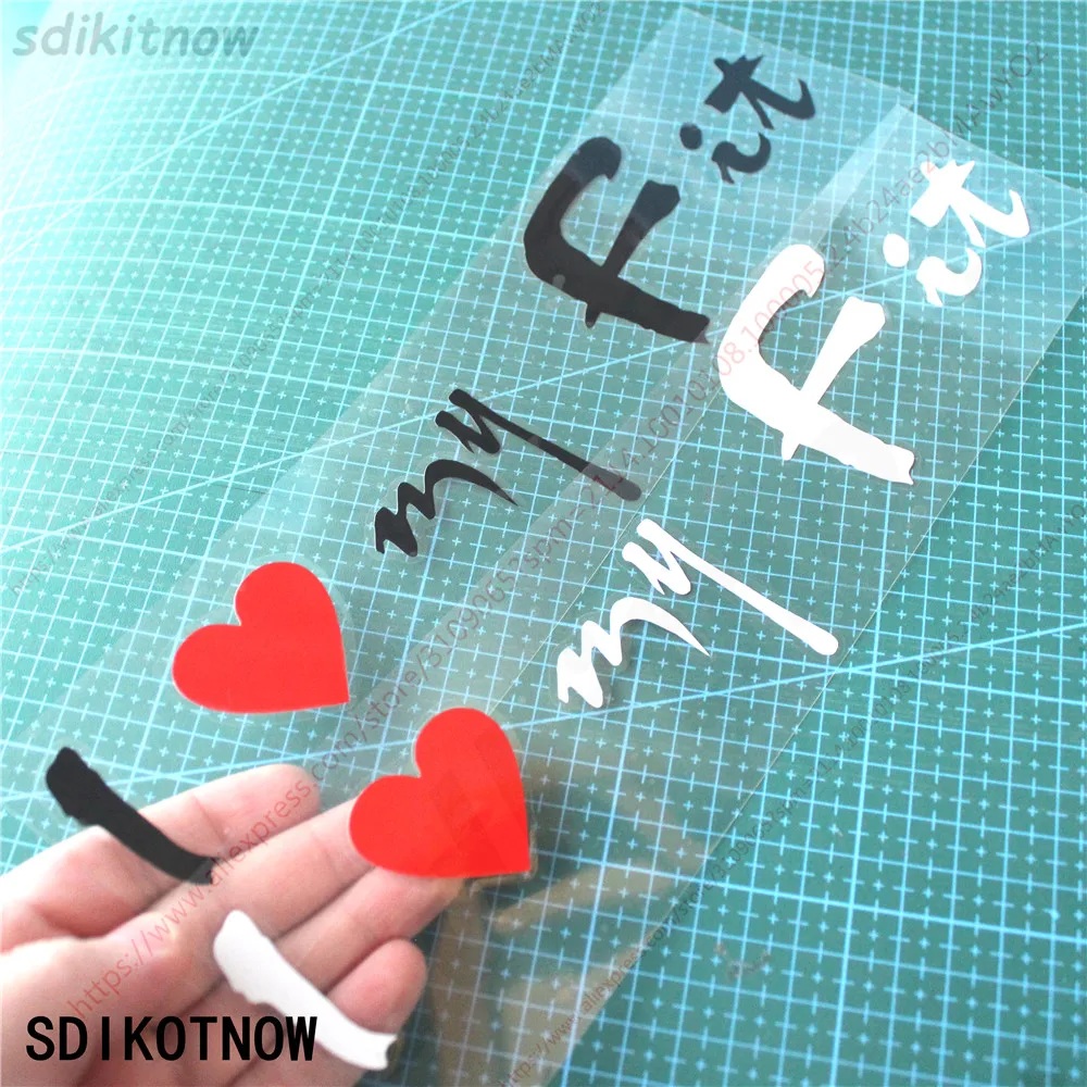 

2020 пользовательские 28x6,8 см I love my car Decal забавная наклейка Стайлинг двери окна украшение для Honda FIT 2004 2005 2008 2009 2011