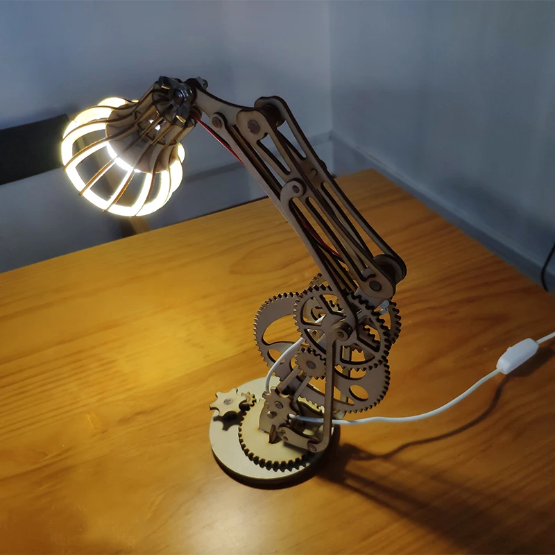 Manualidades DIY деревянная лампа паровой производитель обучающий ручной материал