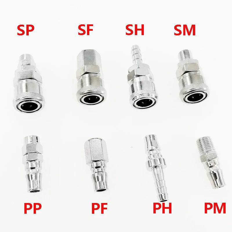 Деталь для пневматического Фиттинга с резьбой высокого давления 10/20/30/40 PP SP PF SF PH SH