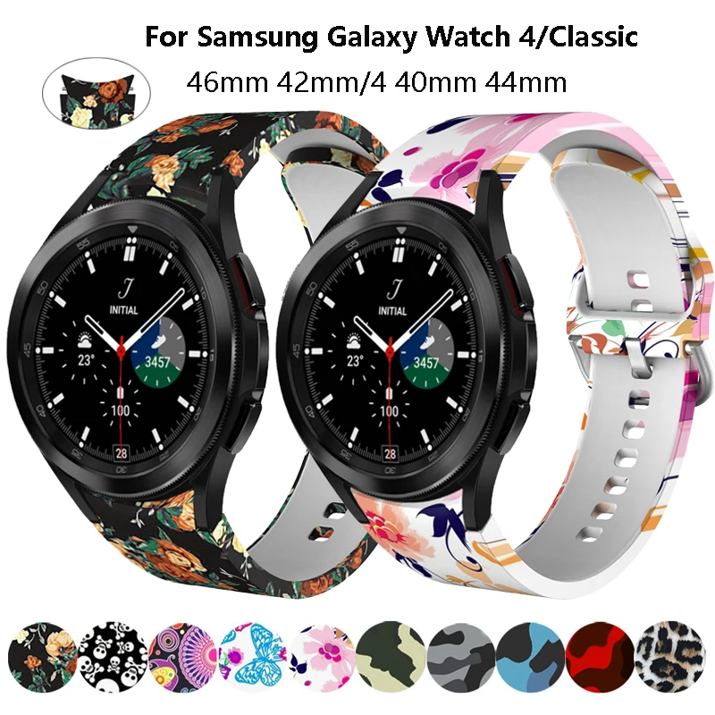 

20mm watch strap For Samsung Galaxy Watch 4 40mm 44mm Silicone Watchbands for Samsung Galaxy Watch 4 classic 42mm 46mm bracelets