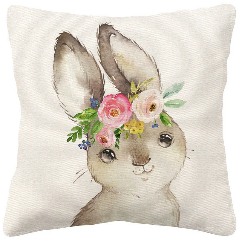 Детские наволочки с животными олень Лев слон кролик Сова ручная роспись домашний