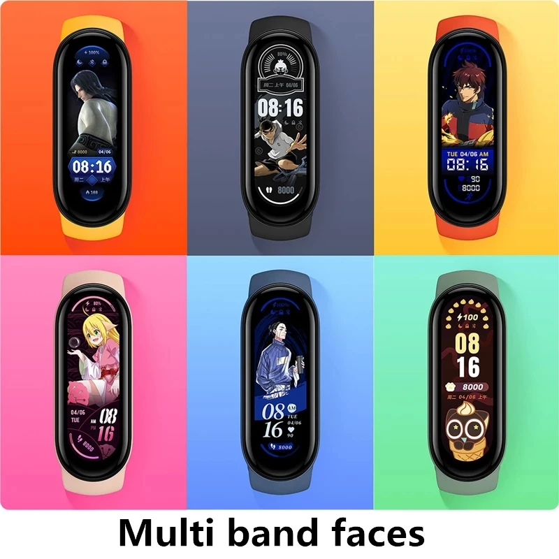 Смарт-браслет Xiaomi Mi Band 6 версия NFC смарт-браслет Miband с AMOLED экраном фитнес-трекер