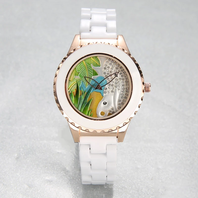 Женские керамические наручные часы женские кварцевые водонепроницаемые