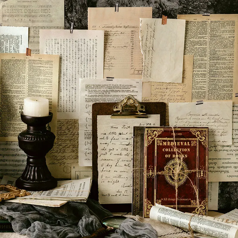 10 шт. ретро Книга коллекционный материал фон бумага дневник