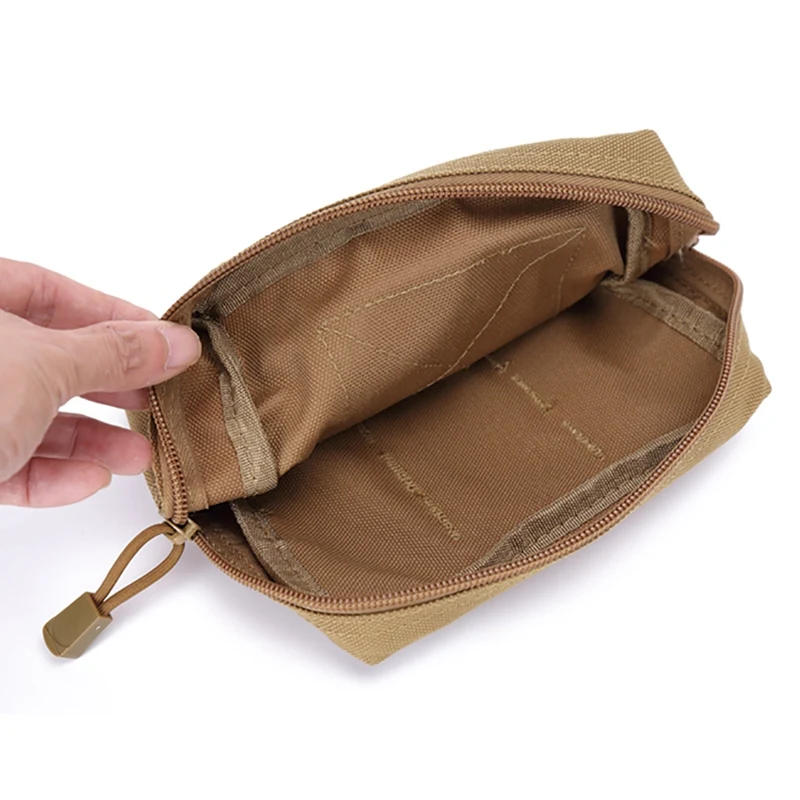 

Military Tactical 1000D Outdoor Waist Bag Multifunctional EDC Molle Pouch Zipper Waist Pack Hanging Storage Durable Pouch Bag 2