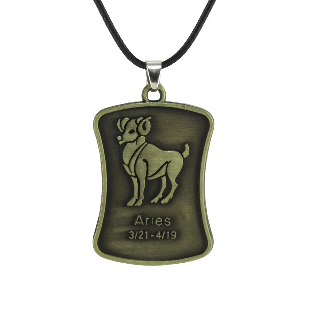 Hapiship 2019 модные ювелирные изделия ржавая бронза 12 созвездий кулон мужчины/женщины