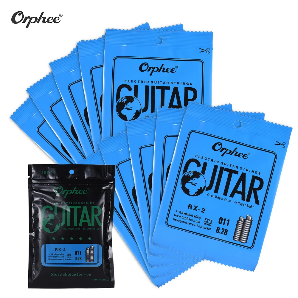 Orphee RX 1 Сменные Струны для электрической гитары 1st E String (.009) 10 шт. в упаковке