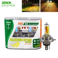 xencn h4 12v 6055w p43t 2300k halogen headlihgt replace upgrade super yellow light car bulbs free shipping 2pcs 8411gde