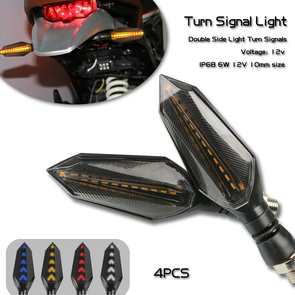 12V LED Turn Signals Light Amber Flasher Stop Tail Lamp FOR HONDA CB150R CB190 CB190R CB250R CB300F CB300R CB400F CB400SF CB500F