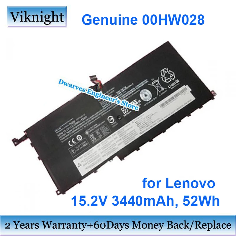 Оригинальный аккумулятор 00HW028 15 2 В 3440 мАч 01AV409 для ноутбука Lenovo ThinkPad X1 Carbon 2016 4th Yoga
