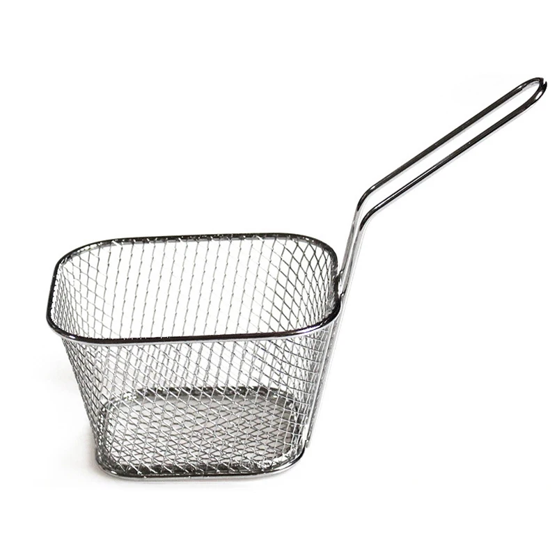 

1Pcs Stainless Steel French Fries Basket Mini Frying Basket Strainer Fryer Kitchen Cooking Chef Basket Kitchen Accessories Tools