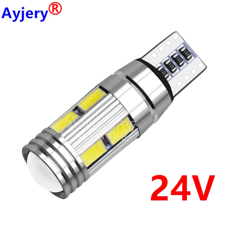 

AYJERY 300X 24V Truck LED Car Auto T10 Canbus 194 W5W 5730 10 SMD 5630 LED Light Bulb No Error White Parking Car Side Light