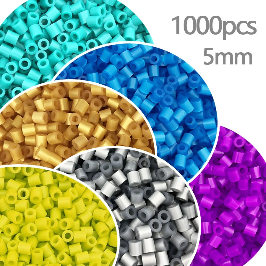 

Perler 5mm Beads 1000pcs New color Pearly Iron Beads for Kids Hama Beads Diy Puzzles High Quality Handmade Gift Toy