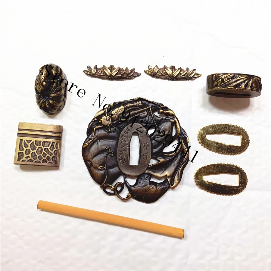 Набор меча ручной работы японская защита для катаны вакидзаси фучи Каширы ручки