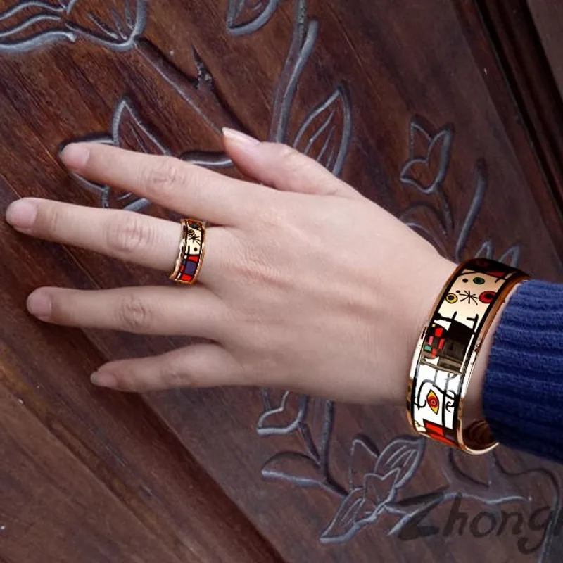 BOCAI 2020 новая модель браслет для женщин 3 см эмаль цвет ювелирных изделий Миро