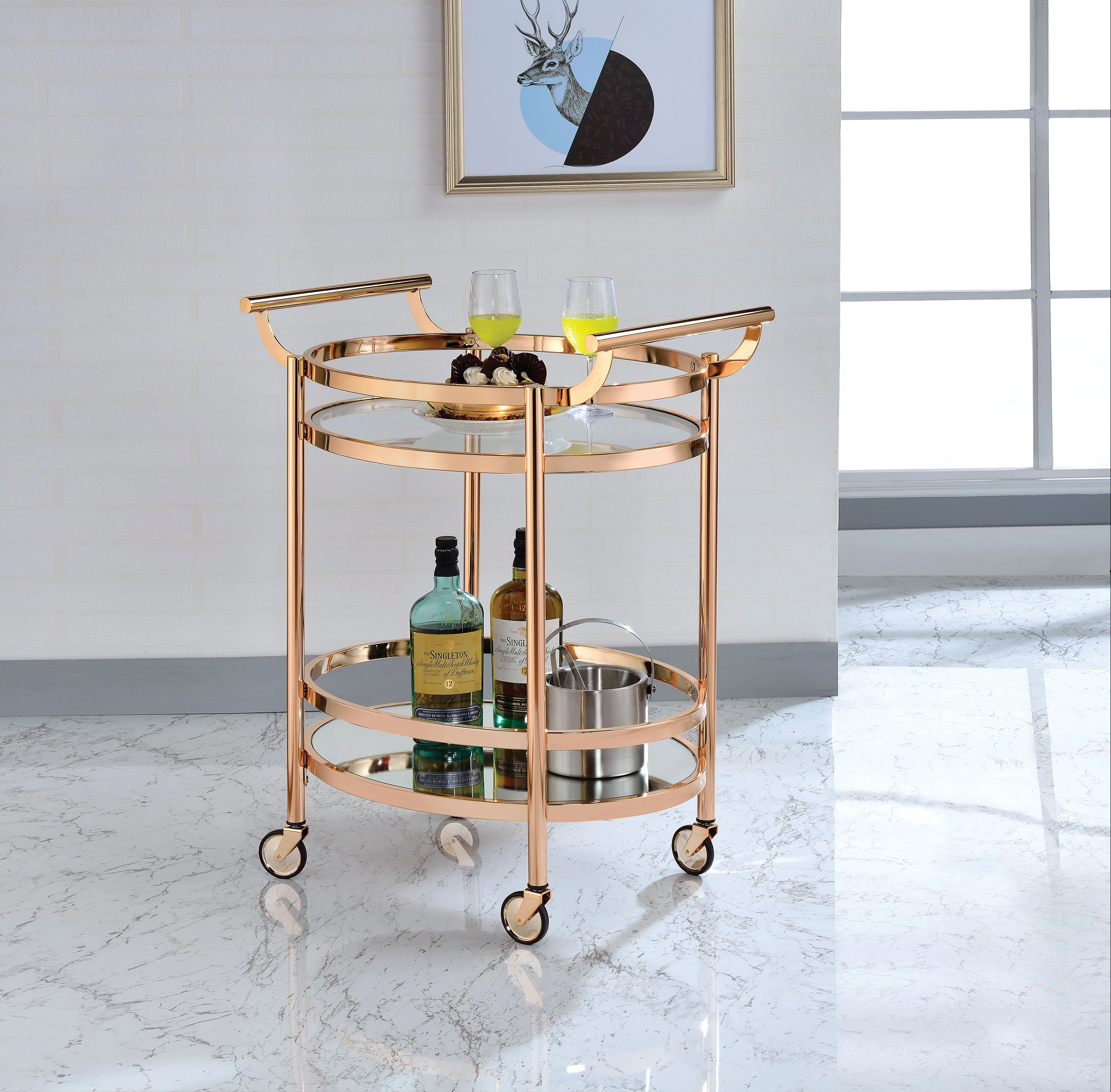 

2 Tier Stainless Steel Trolley 4 Model Hotel Catering Serving Trolley Kitchen Trolley Cart Restaurant Rolling Utility Cart Shelf