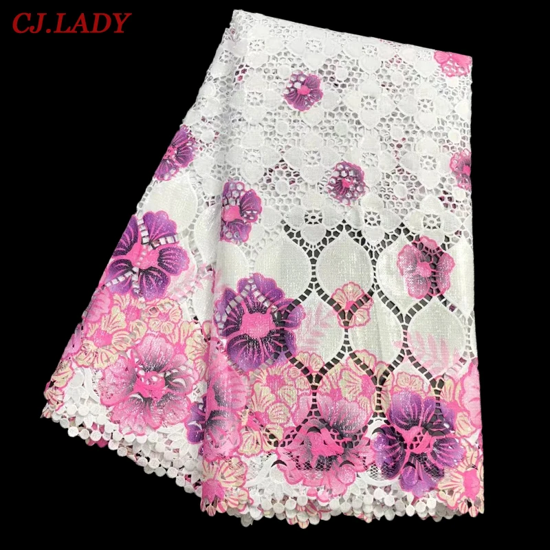 

Африканская кружевная ткань высокого качества 2022 последняя модель ткани 5 ярдов Швейные платья для женщин Свадебная вечеринка B02