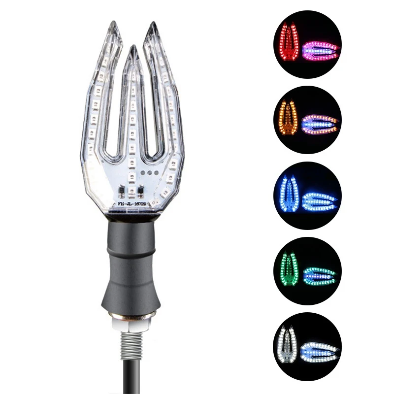 1 пара универсальных СВЕТОДИОДНЫХ указателей поворота для мотоцикла ktm bmw yamaha hinda|