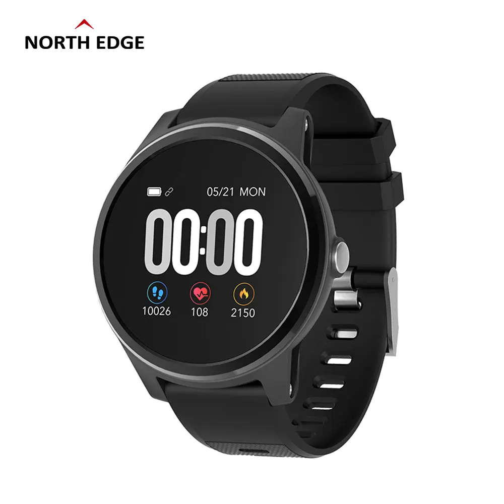 Умные часы North Edge Keep E101 EGG & PPG спортивные с монитором сердечного ритма Bluetooth IP67