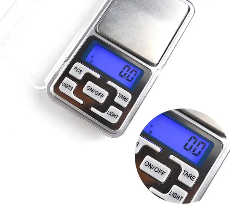 

500g / 0.1g LCD Mini Pocket Digital Scale Balance Gram Electronic Scales UV Resin Jewelry Making Tools Without Battery