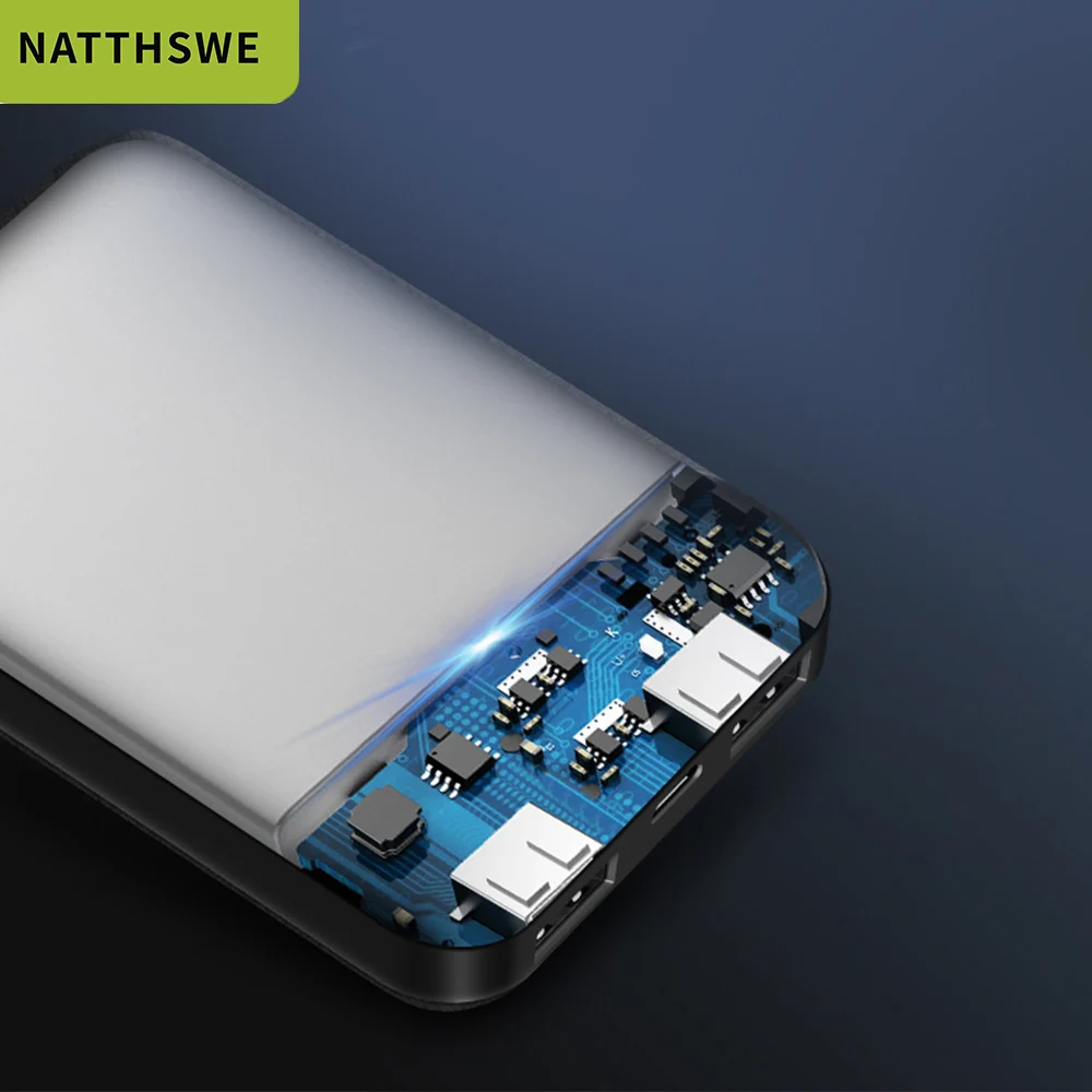 NATTHSWE внешний аккумулятор 30000 мАч для Xiaomi Mi 2 USB портативное зарядное устройство