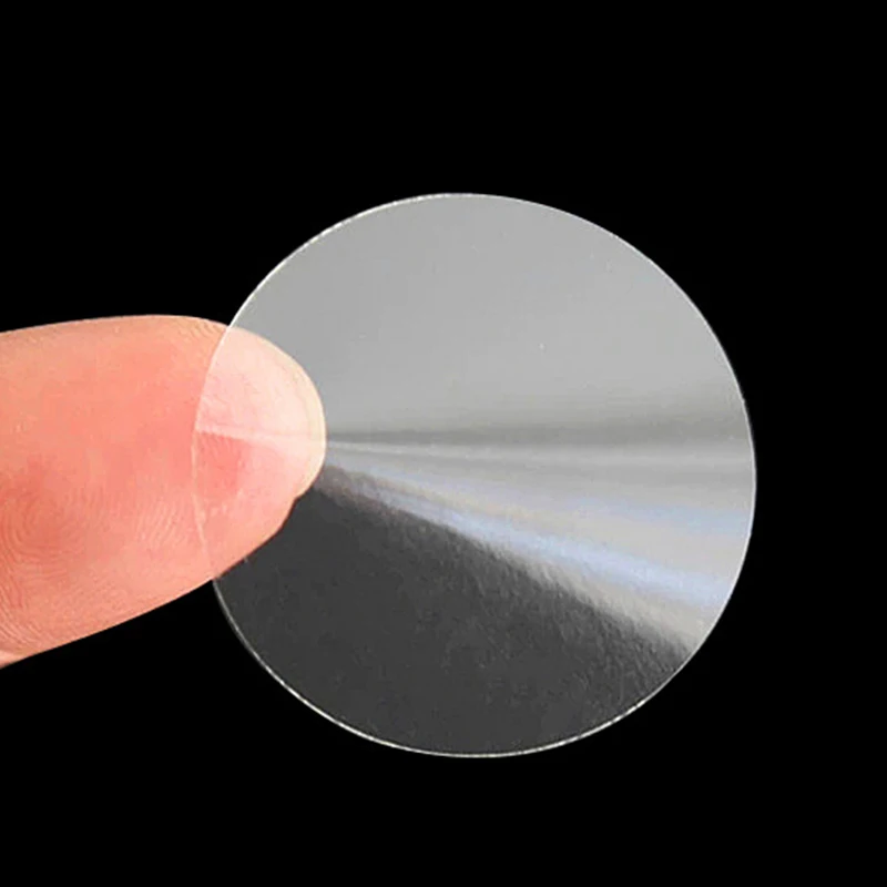 

1000 шт., прозрачные самоклеящиеся наклейки из ПВХ, 20 мм