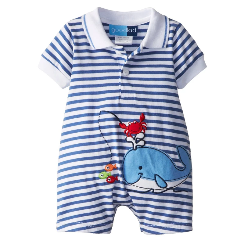 Baby Rompers Summer Boy Clothing Sets Roupas Bebes Newborn Clothes Roupa Infant Animal Jumpsuits |
