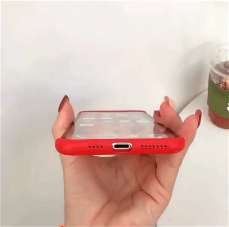 Бескаркасный Прозрачный матовый Жесткий Чехол для iPhone X XS MAX 8 7 Plus защитное кольцо
