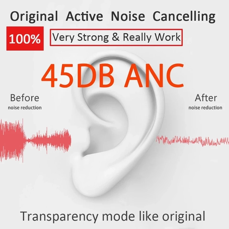 superpods v4 5 hybrid anc wireles earphone active noise cancel 12d super bass earbuds hey siri spatial audio airoha 1562a chip free global shipping
