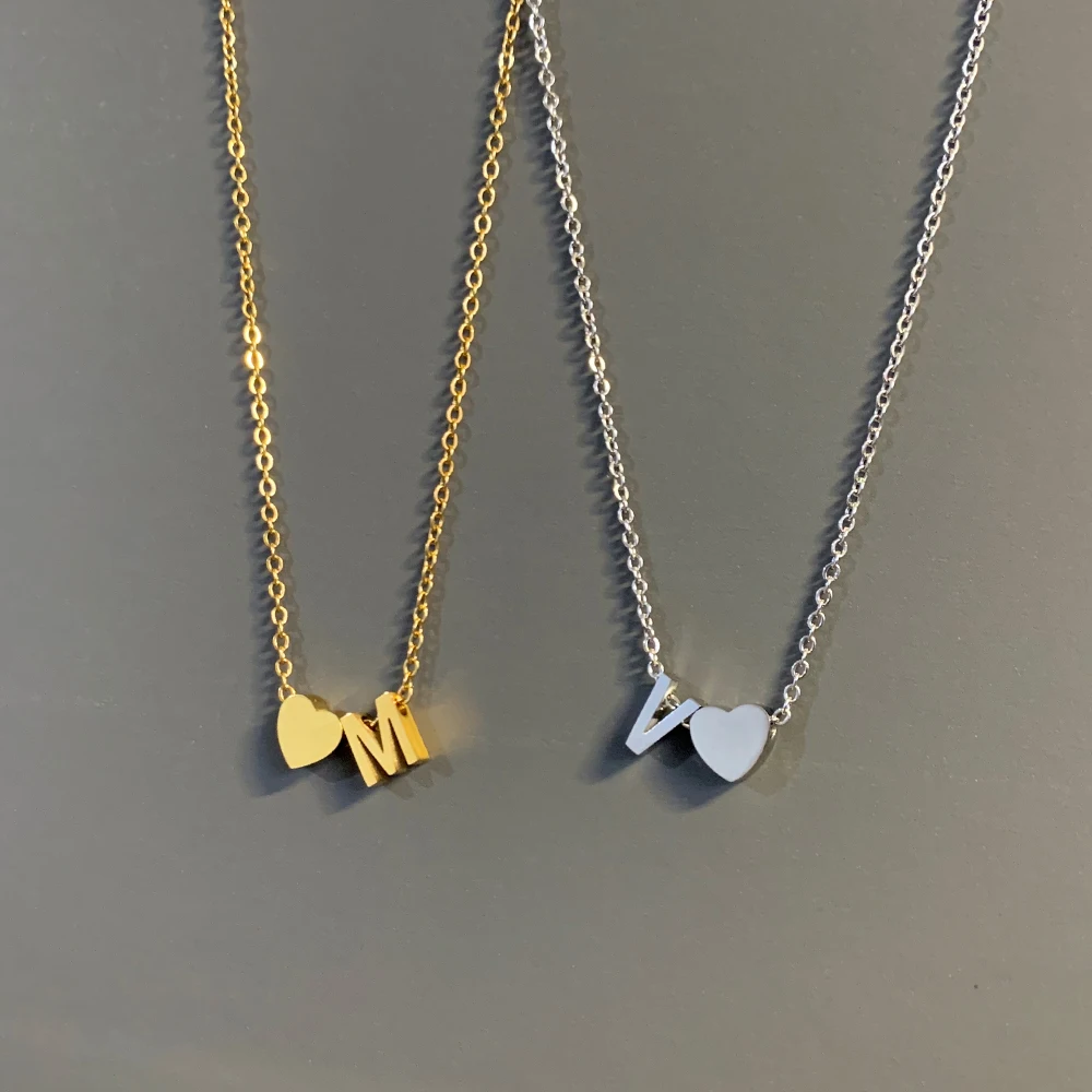 Простая упаковка на заказ из нержавеющей стали 26 для девочек с принтом сердца и