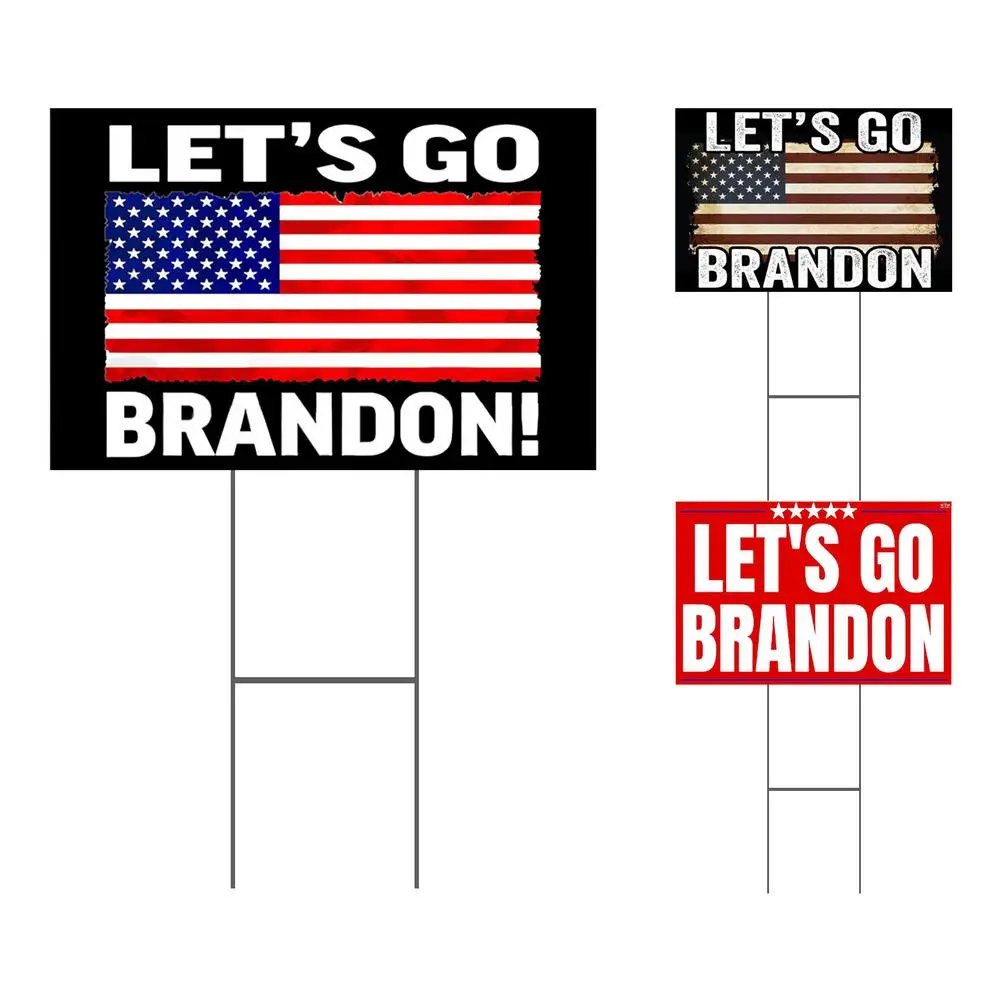 

Let's Go Brandon Garden Flag 3 Styles FJB Indoor Outdoor Banners Sign Fade Resistant Bright Vivid Colors Novelty Seasonal Decor