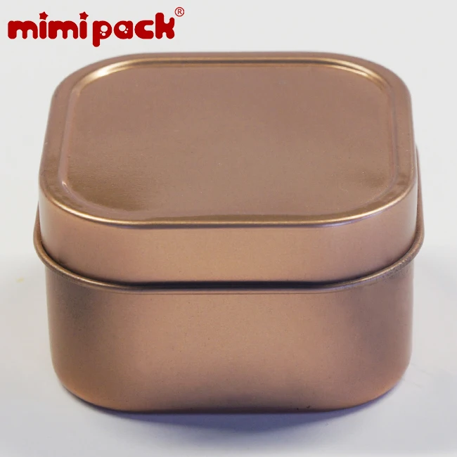 Rose Gold 24-шт mimipack квадратной формы жестяная банка рождественские контейнеры для сувениров, специй, бальзамов, гелей, свечей, подарков, хранения(6 цветов - Цвет: Rose Gold