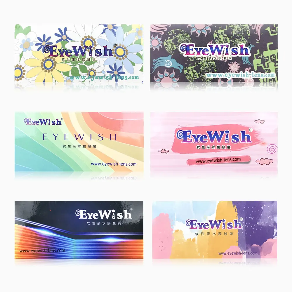 eyewish 2pairpcs natural lenses contact lenses for eyes cream 2 tone series natural pupil eye color lens yearly usedla14 2mm free global shipping